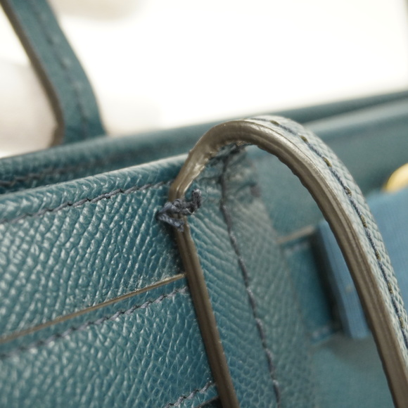 SALVATORE FERRAGAMOAuth  Vara Tote Bag Women's Leather Dark Green - Picture 6 of 7